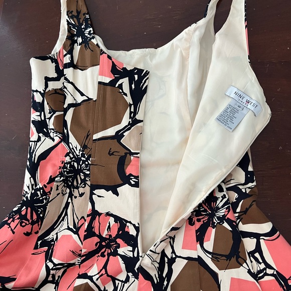 Nine West Vintage Fall Tropical Floral Dress | 10 - Picture 2 of 12